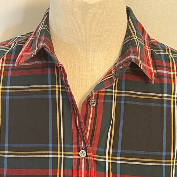 J.Crew Women’s Perfect Button Down Shirt Plaid Size 0 - Picture 3 of 5